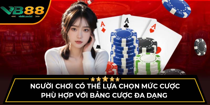 VB88 Có Lừa Đảo Không? Đánh Giá Chi Tiết Từ Chuyên Gia 4 Người chơi có thể lựa chọn mức cược phù hợp với bảng cược đa dạng